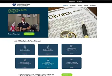 Screenshot of ganqorwineba.ge