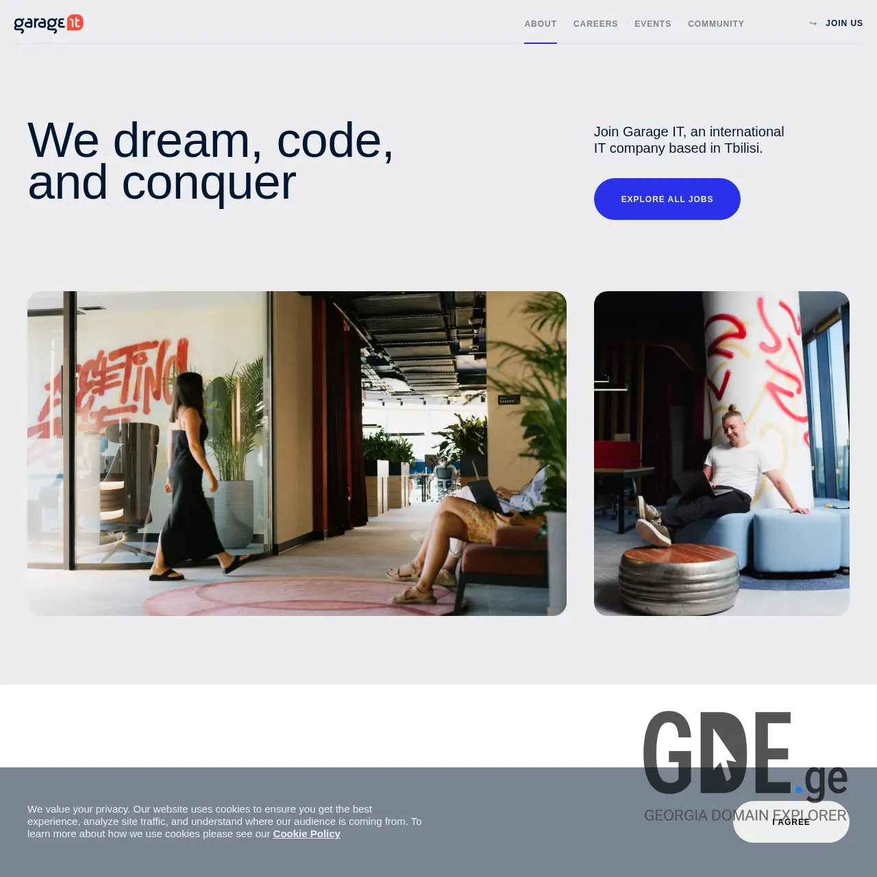 Screenshot of the site gara.ge at 2025-12-10