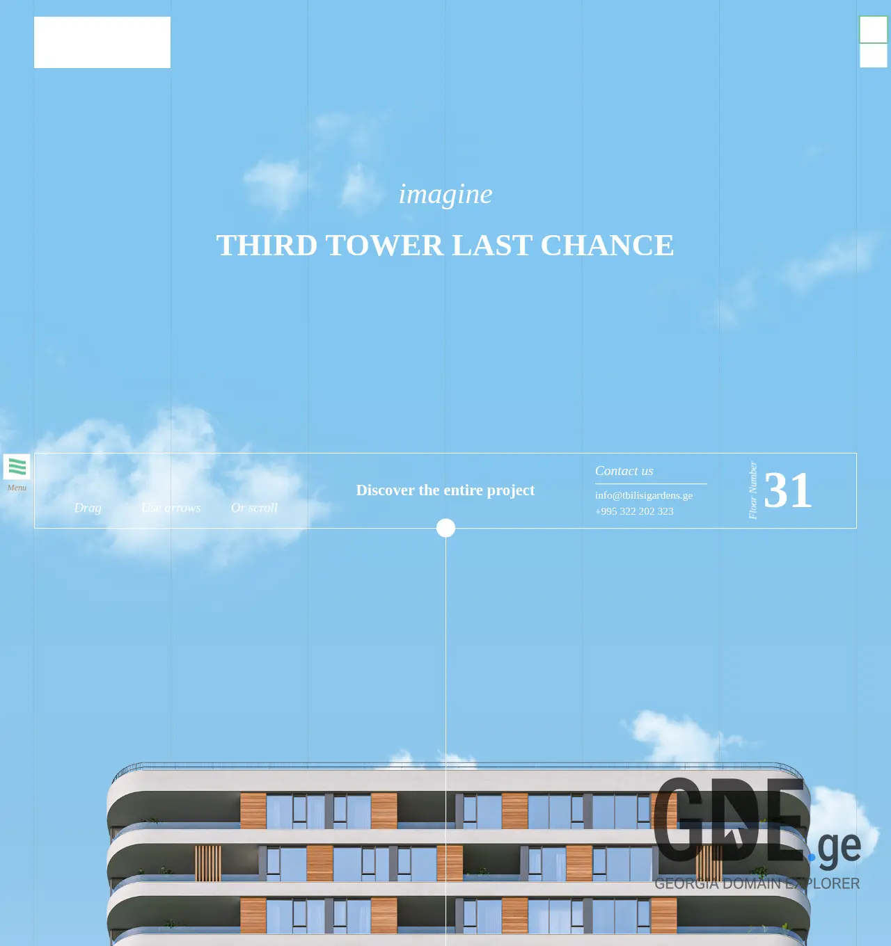 Screenshot of the site gardens.ge at 2025-12-02