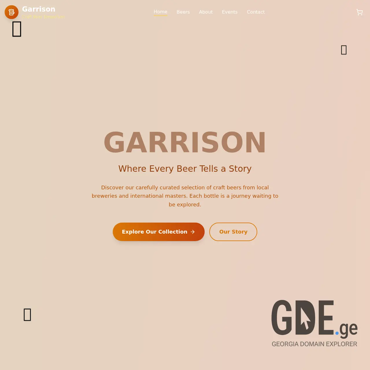 Screenshot of the site garrison.ge at 2025-12-10