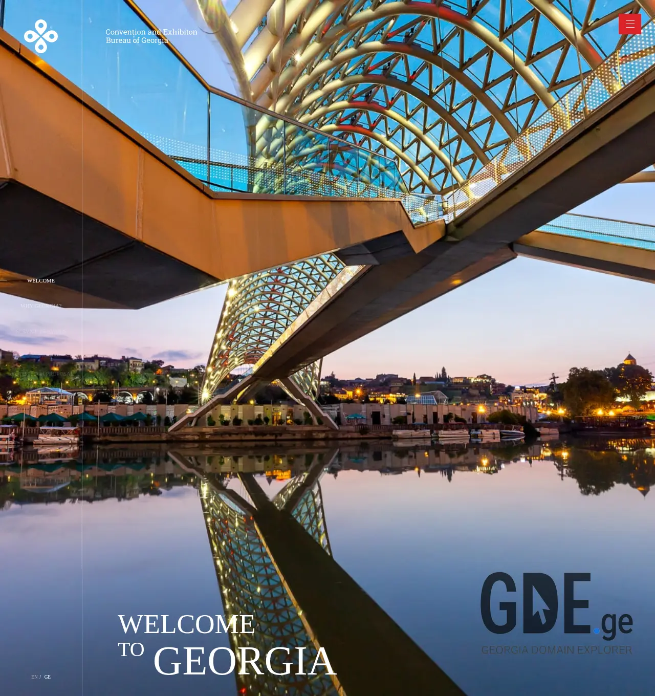 Screenshot of the site gceb.ge at 2025-11-30