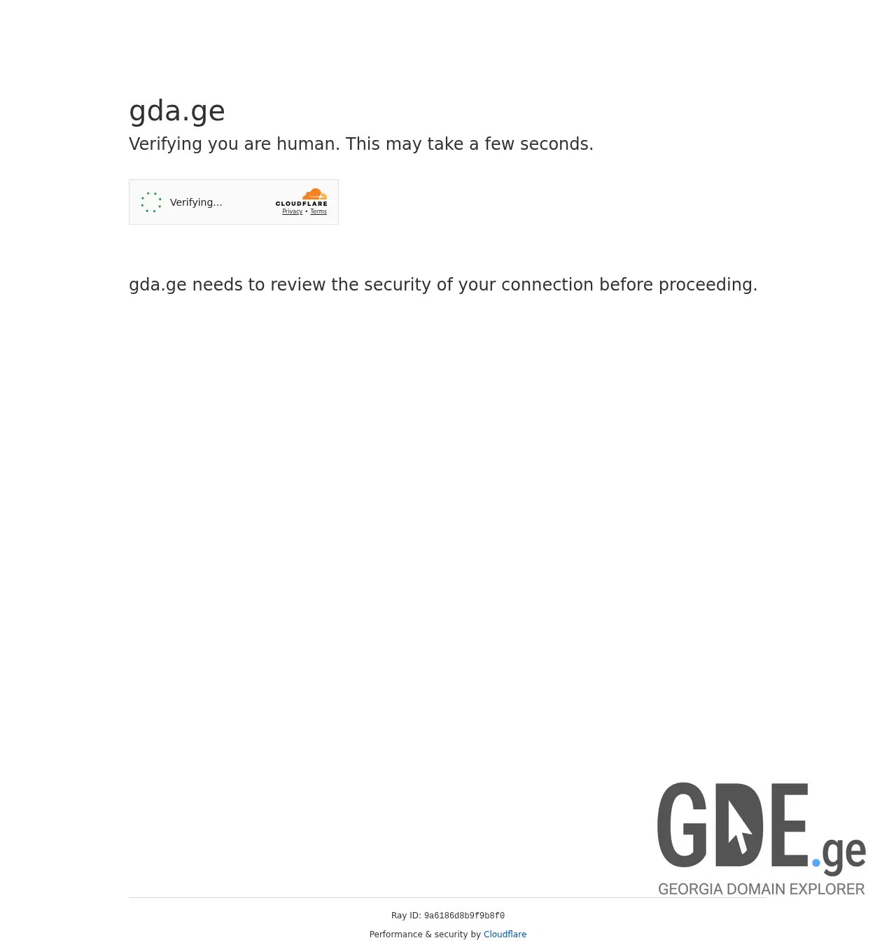 Screenshot of the site gda.ge at 2025-11-29