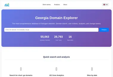Screenshot of gde.ge