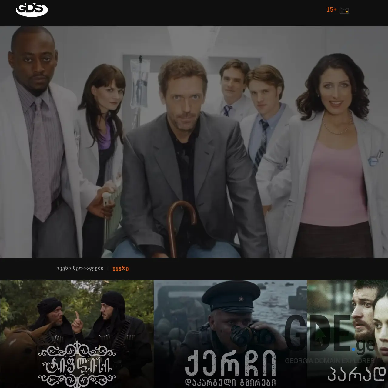 Screenshot of the site gdson.ge at 2025-12-09