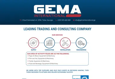 Скриншот gemainternational.ge