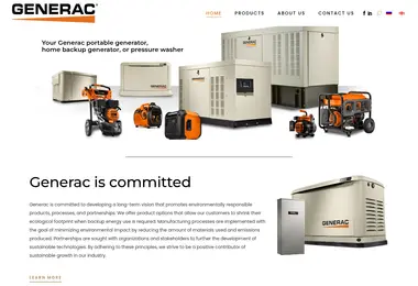 Screenshot of generac.ge