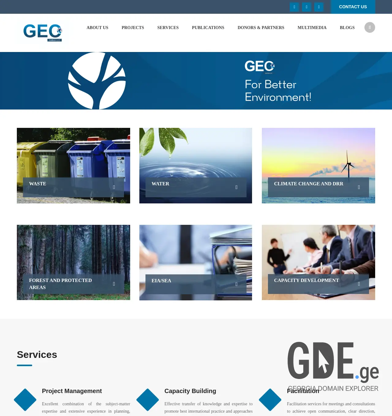 Screenshot of the site geo.org.ge at 2025-12-02