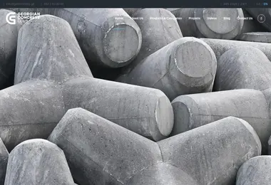 Screenshot of geoconcrete.ge