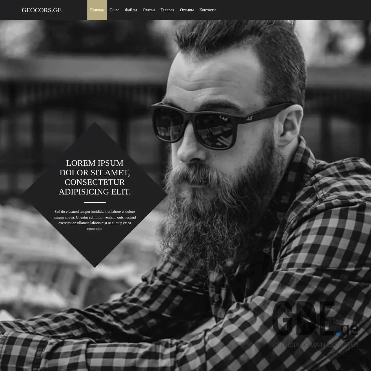 Screenshot of the site geocors.ge at 2025-12-10