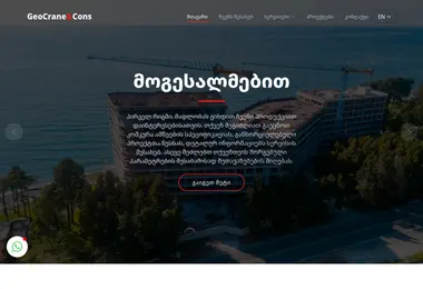 geocranecons.ge-ის ეკრანის სურათი