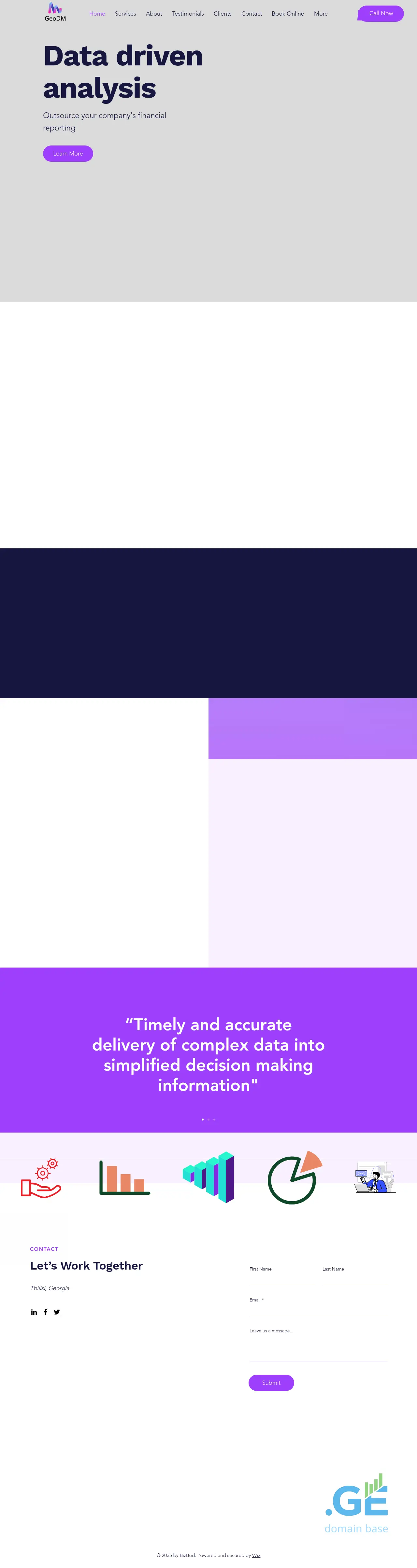 Screenshot of the site geodm.ge at 2025-10-07