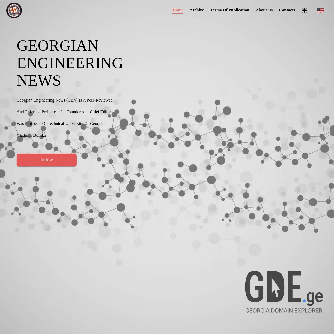 Screenshot of the site geoennews.ge at 2025-12-09