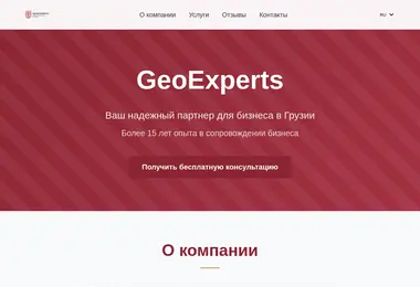 Screenshot of geoexperts.ge