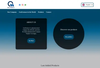 Screenshot of geofarmaco.ge