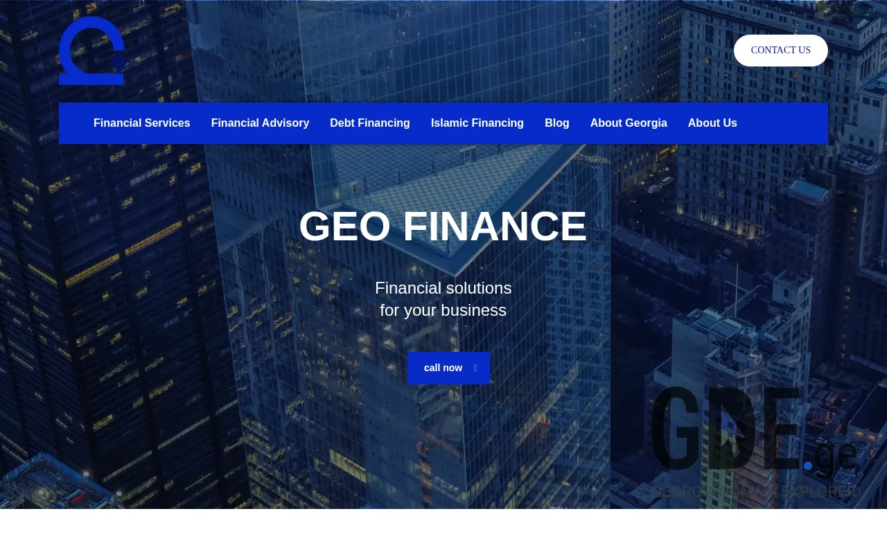 Screenshot of the site geofinance.ge at 2025-11-28