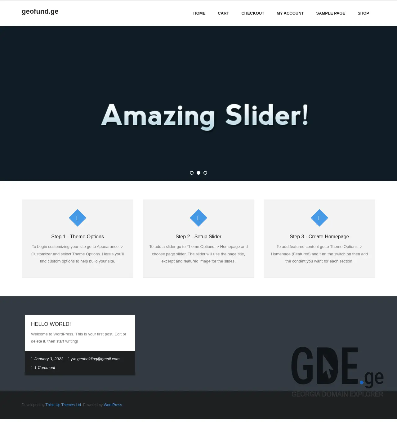 Screenshot of the site geofund.ge at 2025-11-30