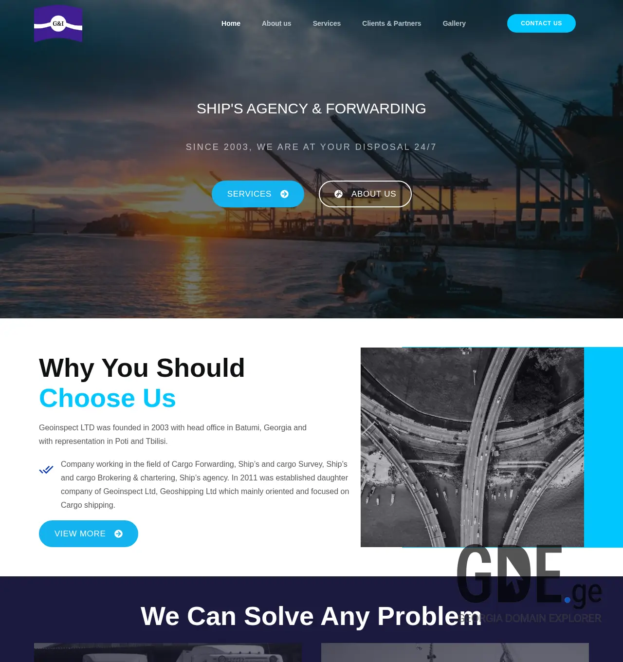 Screenshot of the site geoinspect.ge at 2025-12-02