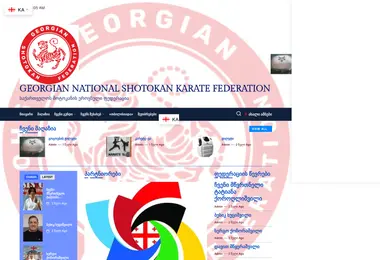 Screenshot of geokarate.ge