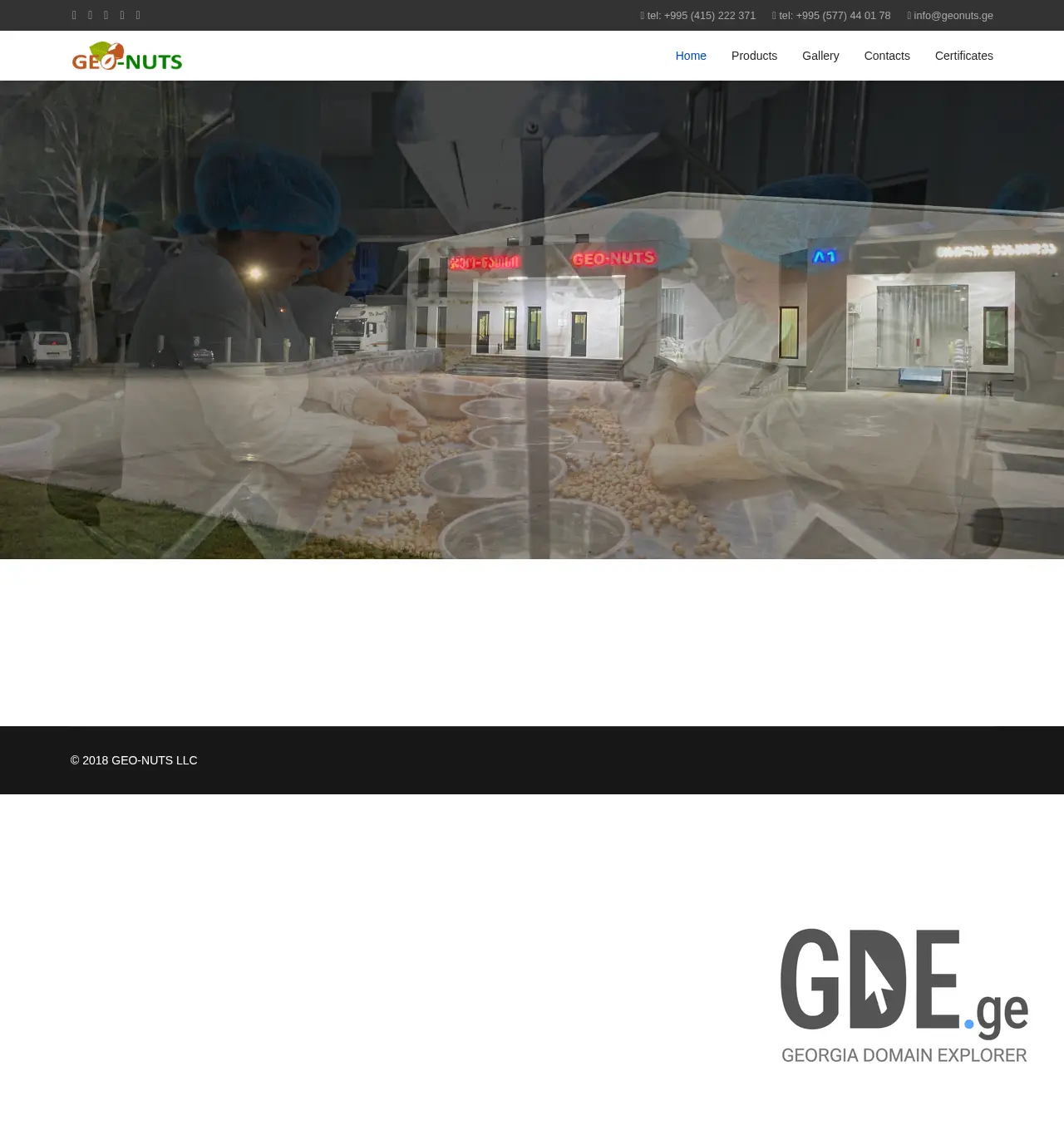 Screenshot of the site geonuts.ge at 2025-11-30