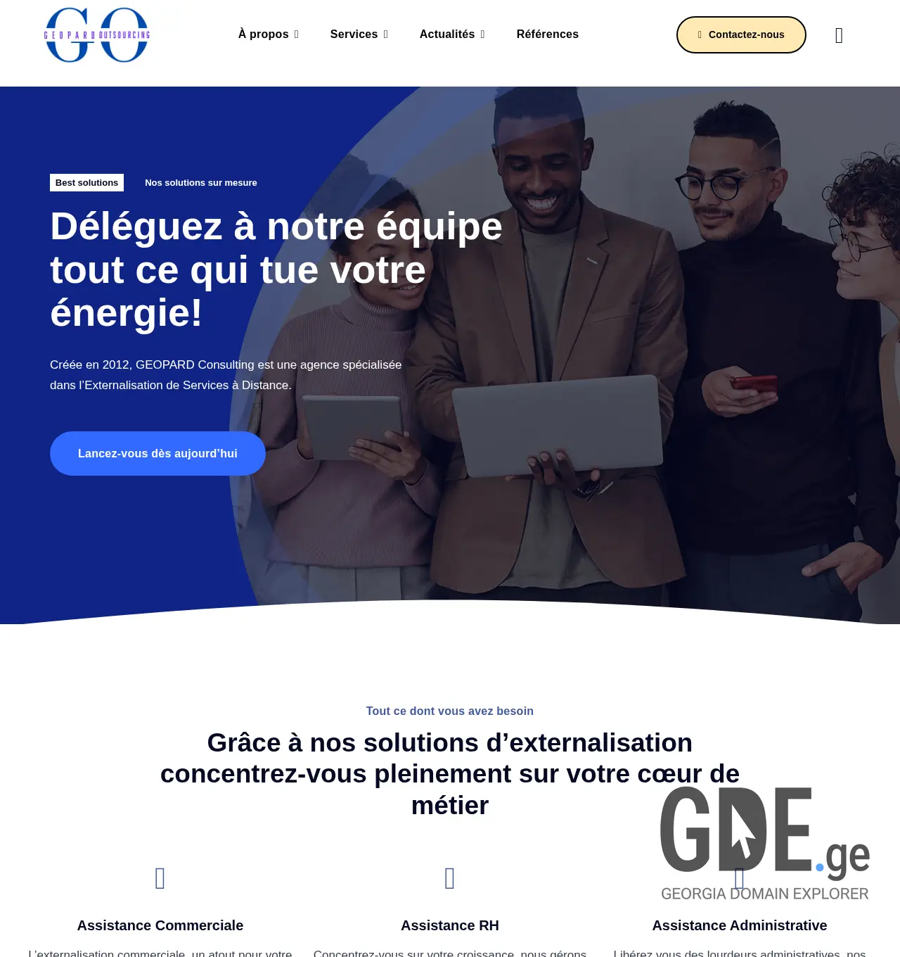 Screenshot of the site geopard.ge at 2025-11-30