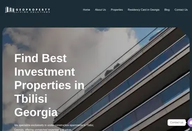 Screenshot of geoproperty.ge