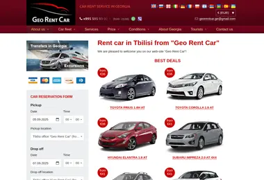 Screenshot of georentcar.ge
