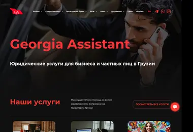 Screenshot of georgia-assistant.ge
