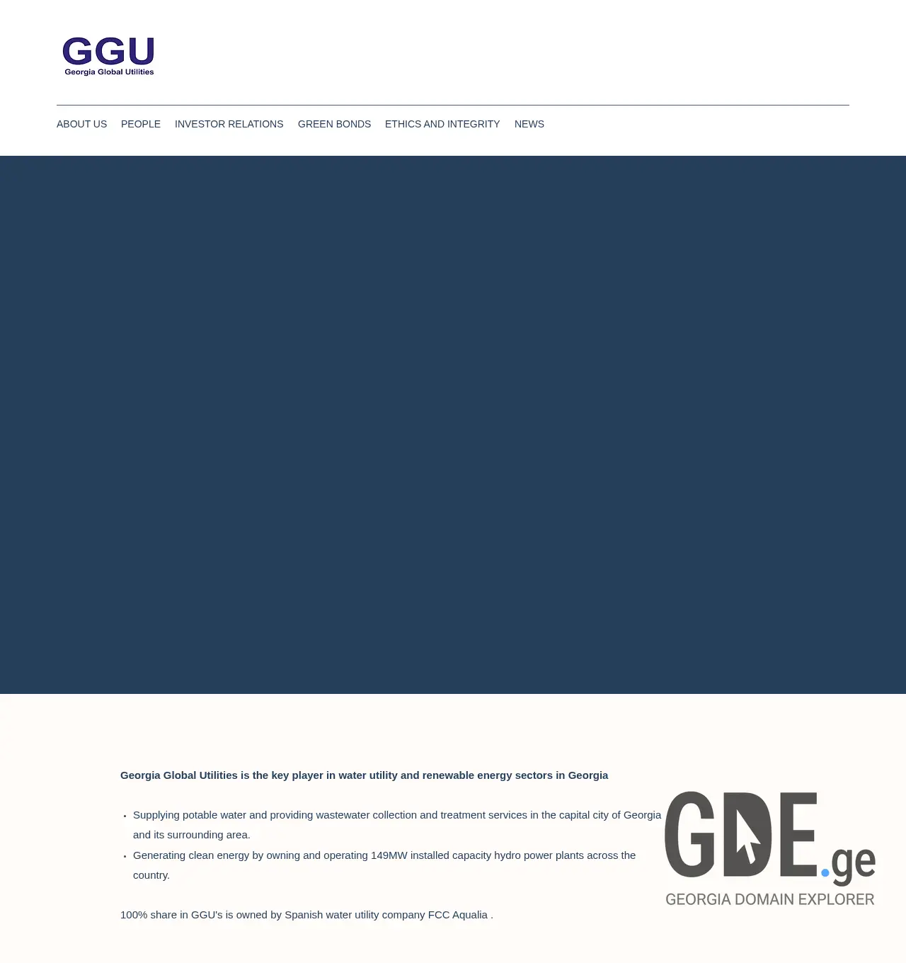Screenshot of the site georgiaglobalutilities.ge at 2025-11-30