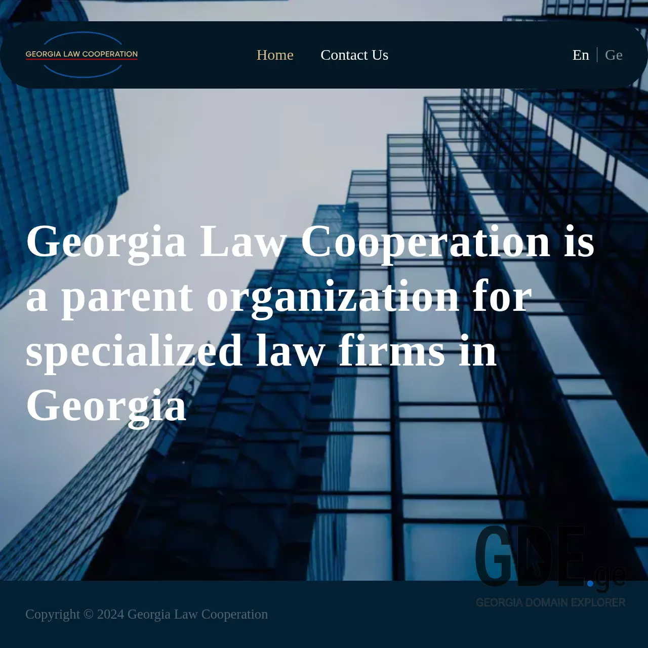 Screenshot of the site georgialawcooperation.ge at 2025-12-09