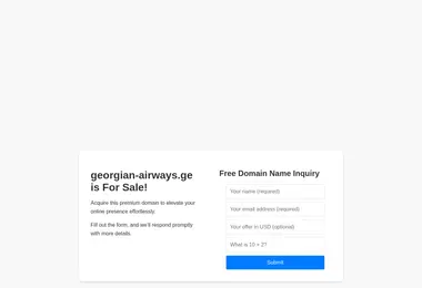 georgian-airways.ge-ის ეკრანის სურათი