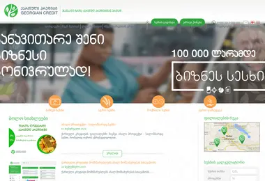 Скриншот georgiancredit.ge