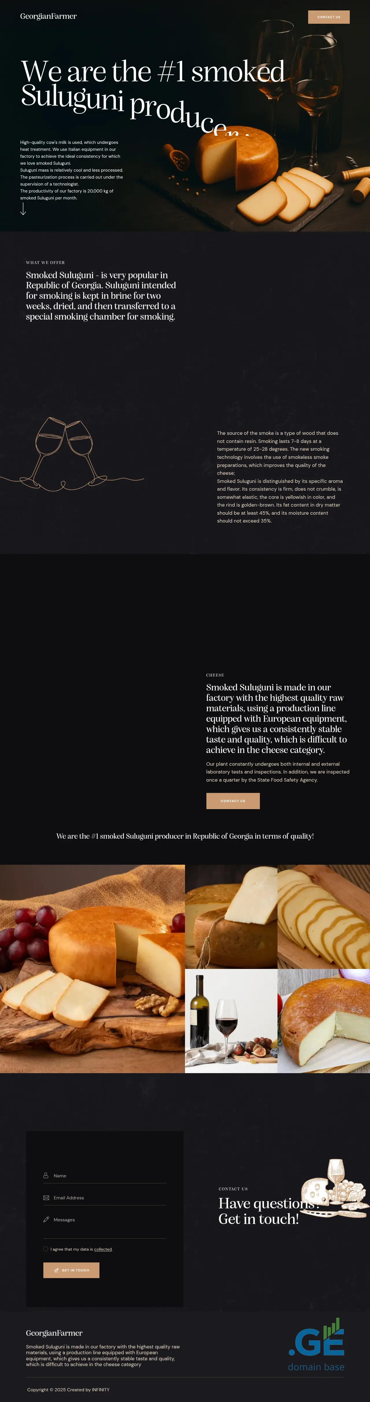 Screenshot of the site georgianfarmer.ge