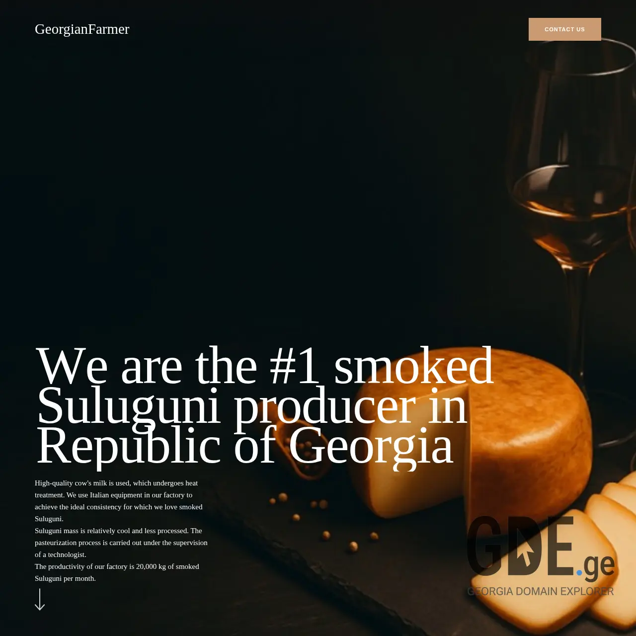 Screenshot of the site georgianfarmer.ge at 2025-12-10