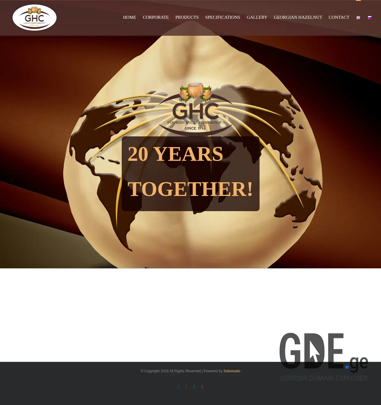 Screenshot of the site georgianhazelnuts.ge at 2025-12-02