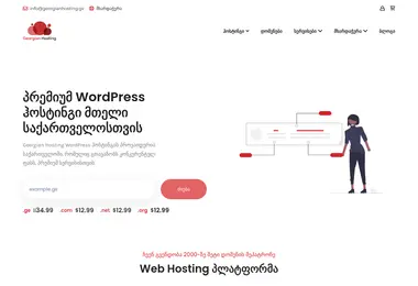Скриншот georgianhosting.ge