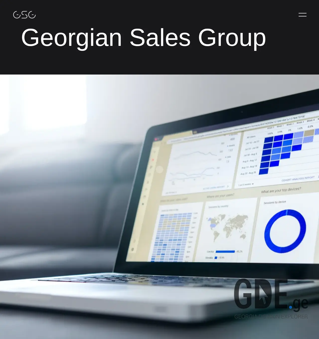 Screenshot of the site georgiansalesgroup.ge at 2025-12-06