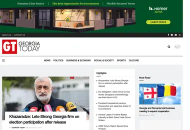 Скриншот georgiatoday.ge