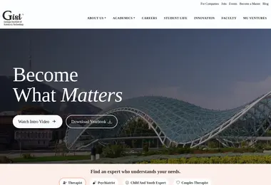 Screenshot of georgiauniversity.ge