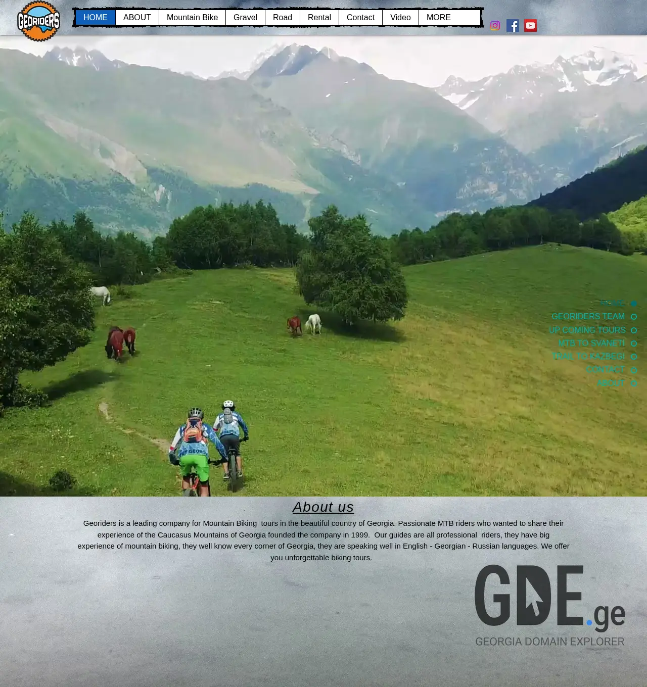 Screenshot of the site georiders.ge at 2025-12-02