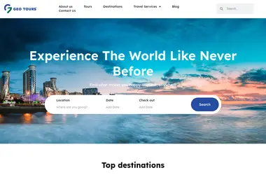Screenshot of geotours.ge