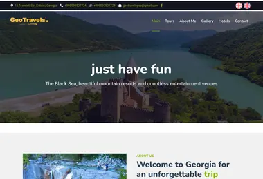 Screenshot of geotravels.ge