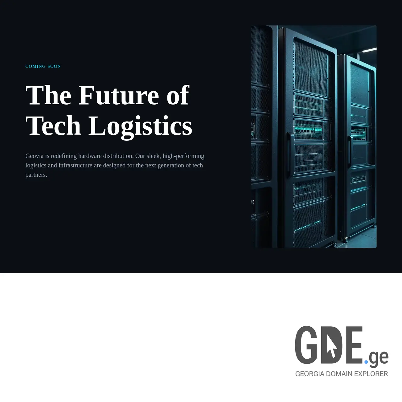 Screenshot of the site geovia.ge at 2026-02-16