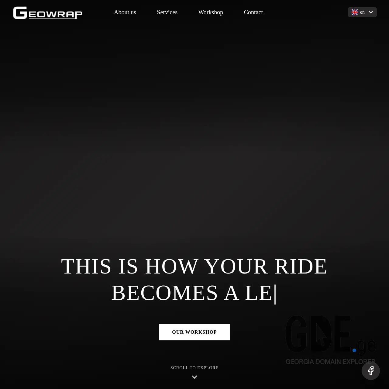 Screenshot of the site geowrap.ge at 2025-12-26