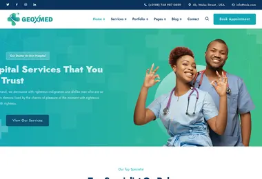 Screenshot of geoxmed.ge