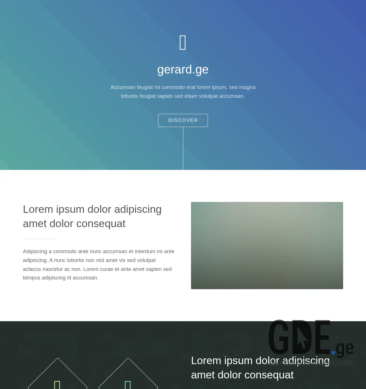 Screenshot of the site gerard.ge at 2025-11-30