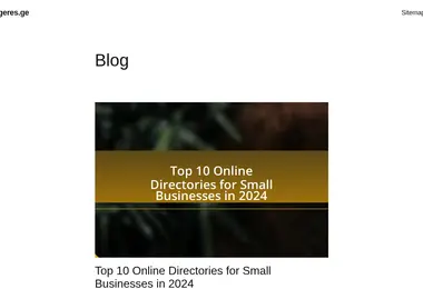 Скриншот geres.ge