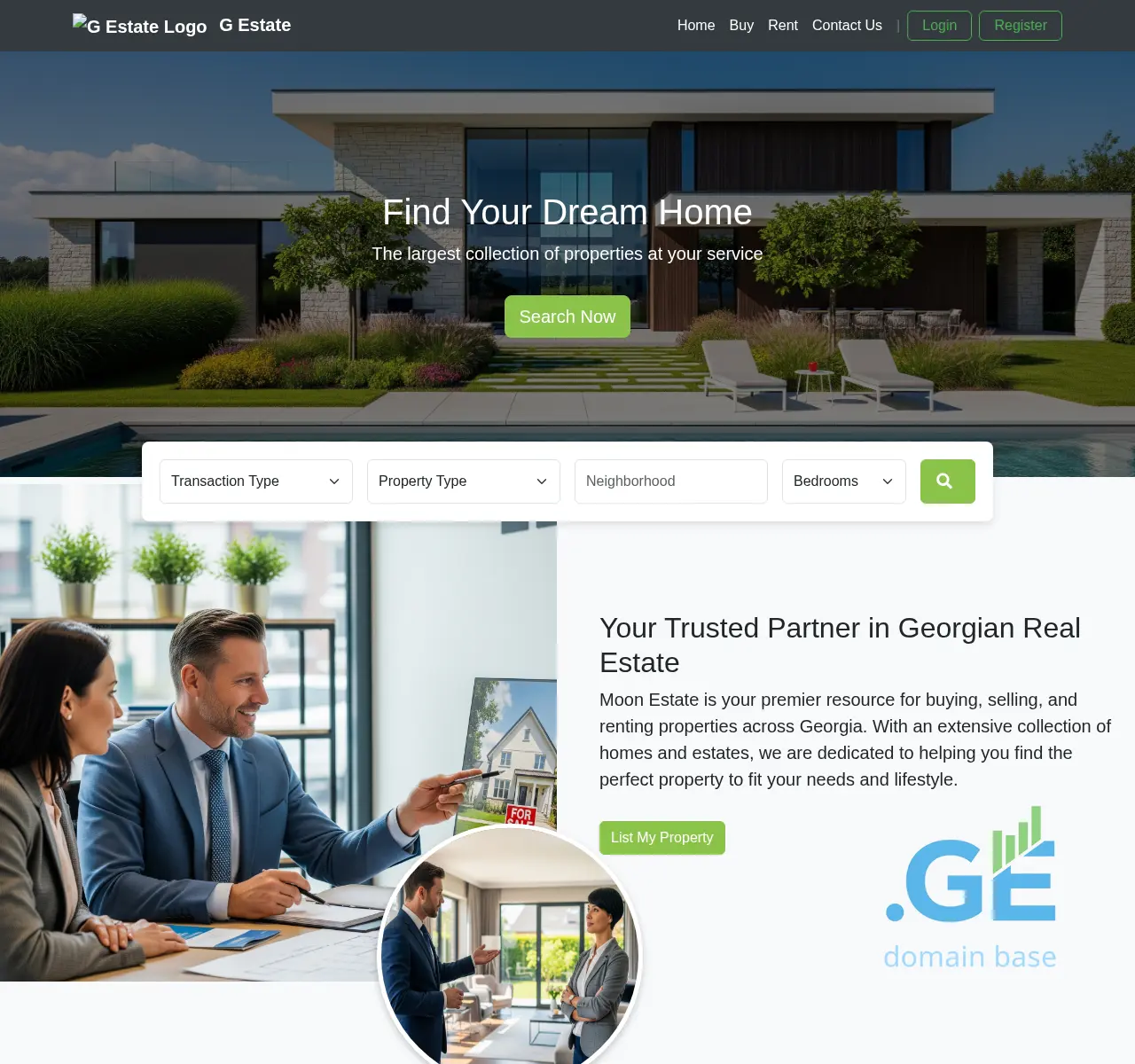 Screenshot of the site gestate.ge at 2025-11-15