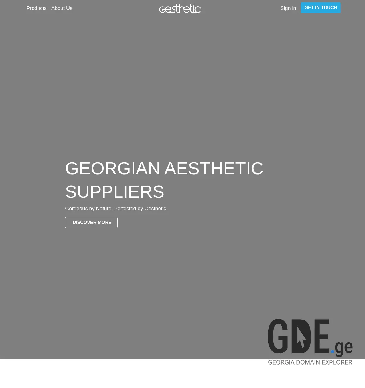 Screenshot of the site gesthetic.ge at 2025-11-30