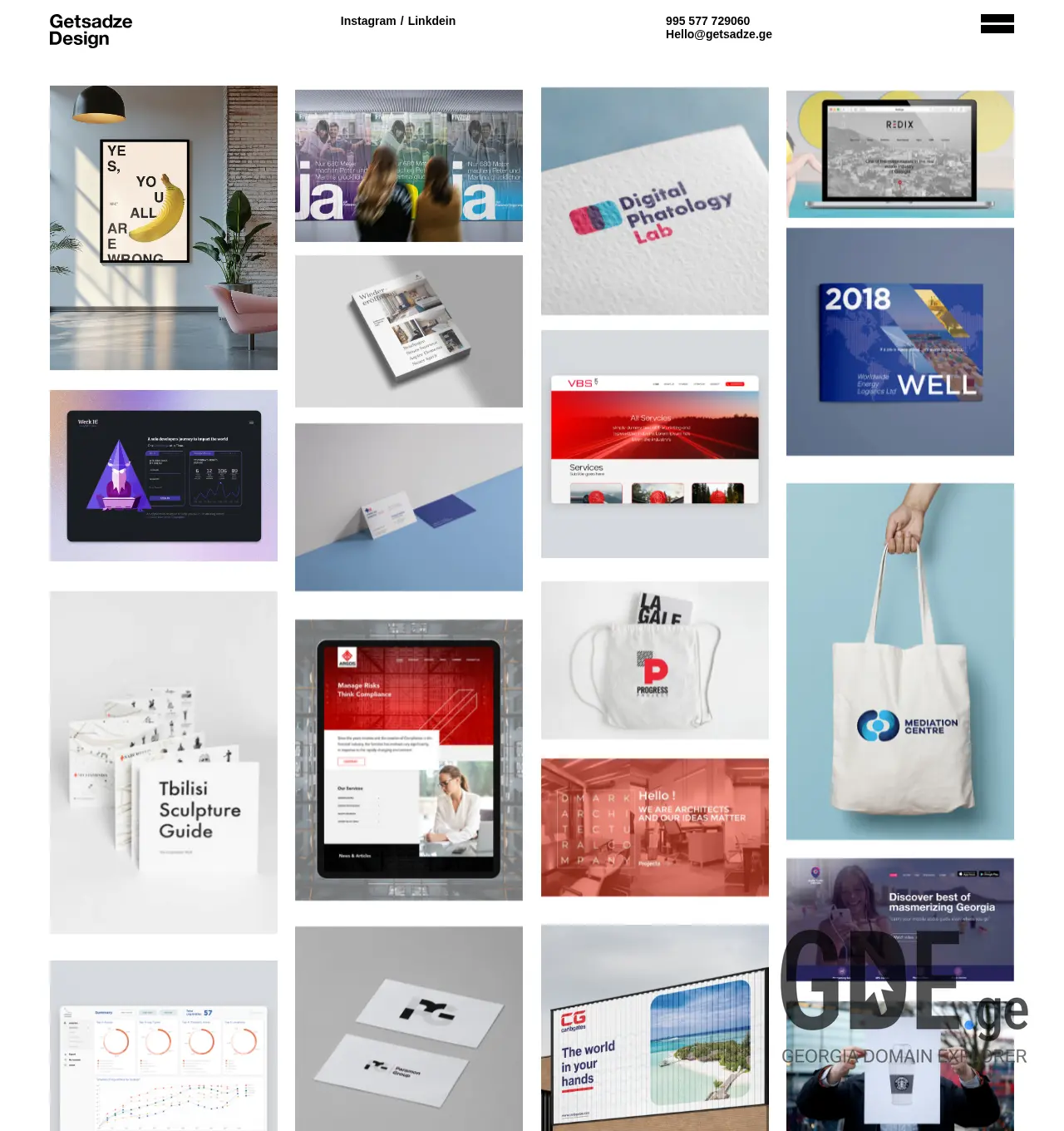 Screenshot of the site getsadze.ge at 2025-11-29