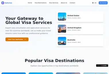 Screenshot of getvisa.ge